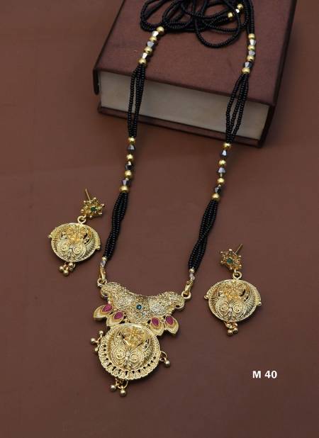 Latest Fancy Festive Wear Long Mangalsutra Collection M 40